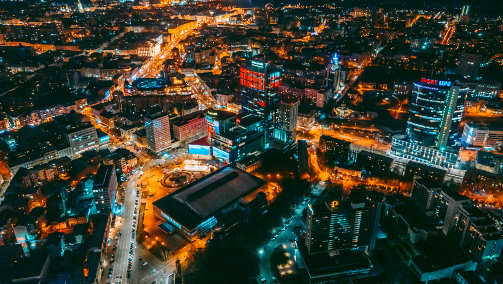 Kyiv at night