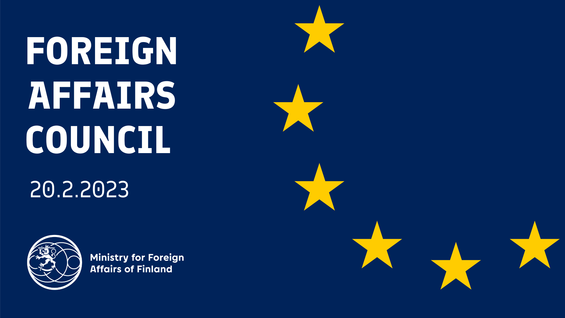 Text: Foreign Affairs Council 20.2.2023