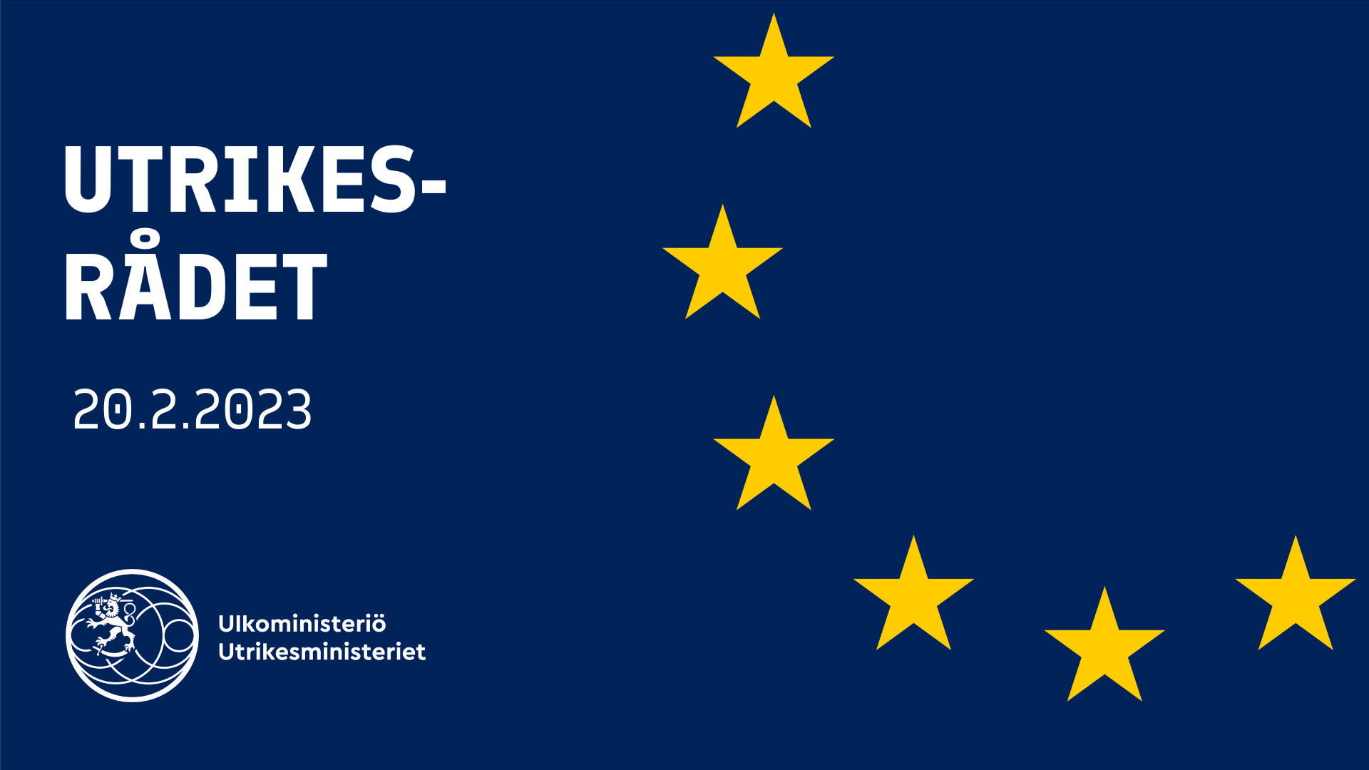 Text: Utrikesrådet 20.2.2023