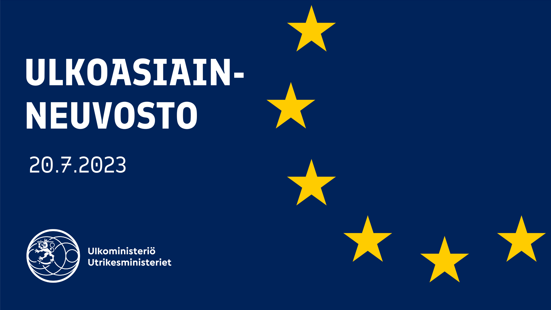 Ulkoasiainneuvosto 20.7.2023