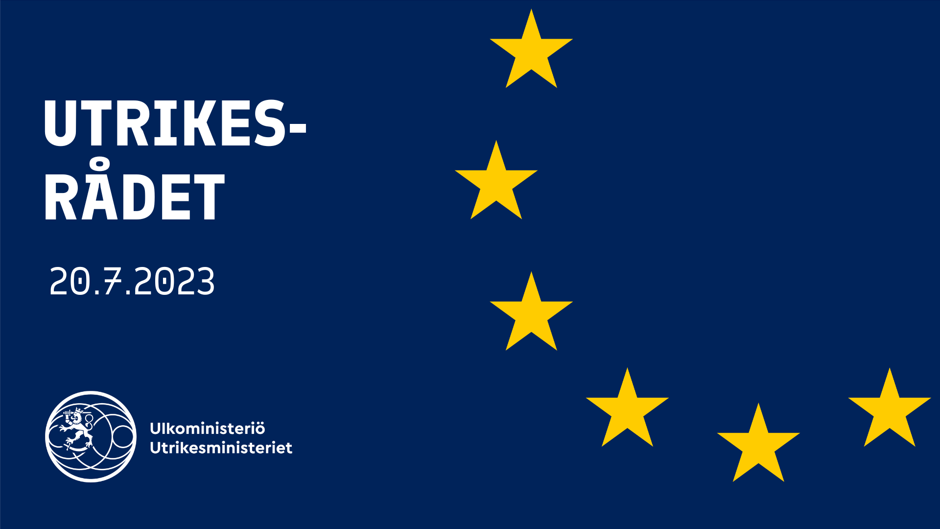Utrikesrådet 20.7.2023
