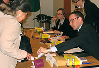 Dan Ekholm, Eila Kaltiokumpu and Birgitta Kivinen