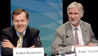 EU Ambassador Eikka Kosonen and Foreign Minister Erkki Tuomioja briefed the media on the Finnish Presidency agenda.