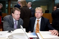 Ministers Ilkka Kanerva and Jyri Häkämies participated in the joint session of GAERC/Photo: Council of the European Union