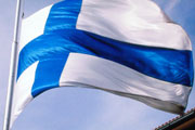The Finnish flag