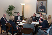 Yesterday at 9:00 p.m. I was given a stack of GAERC papers, 4 cm thick, for evening reading. I was impressed by the thoroughness that civil servants in the foreign service put into the preparation of issues, Kanerva stated.