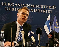 Foreign Minister Alexander Stubb