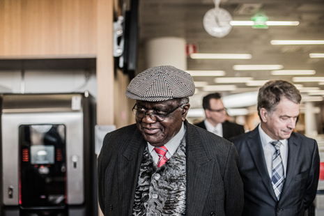 Hifikepunye Pohamba, Sauli Niinistö. Photo: Juho Paavola