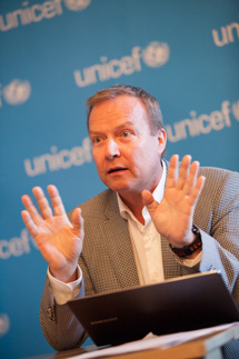 Markku Jokinen. Kuva: Unicef / Martti Penttilä