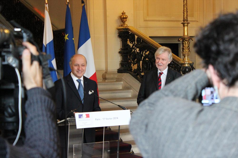 Ministrarna träffades i Quai d’Orsay, Frankrikes utrikesministerium. 