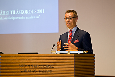 Statsminister Jyrki Katainen har bett minister Stubb inleda beredningen av det i regeringsprogrammet nämnda programmet för ekonomiska yttre förbindelser. Foto: Eero Kuosmanen.