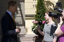 Utrikesminister Alexander Stubb. Foto: Hanna Ovaskainen.