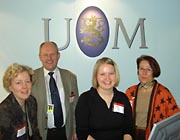 Utrikesministeriets mässteam: Sirpa Aalto, Pekka Hyvönen, Katja Virta och Raija Leppäjärvi