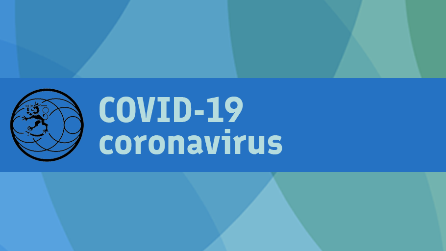 Text: COVID-19 coronavirus 