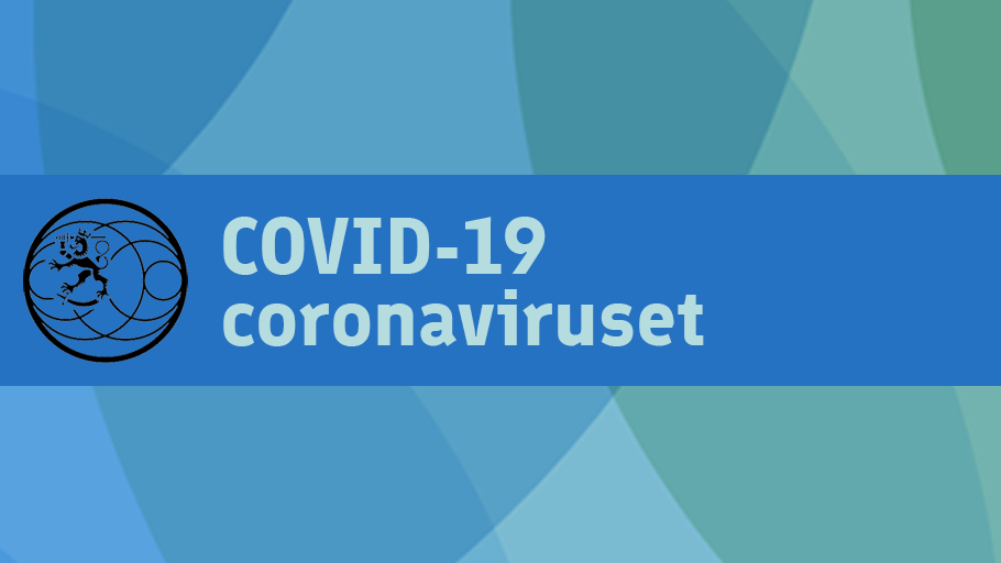 Text: COVID-19 coronaviruset 