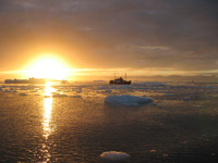 Arktinen auringonlasku, kuva Nikolaj Bock, norden.org
