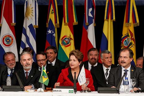 Brasilia osallistui Mercosur-huippukokoukseen presidenttinsä Dilma Rousseffin johdolla.