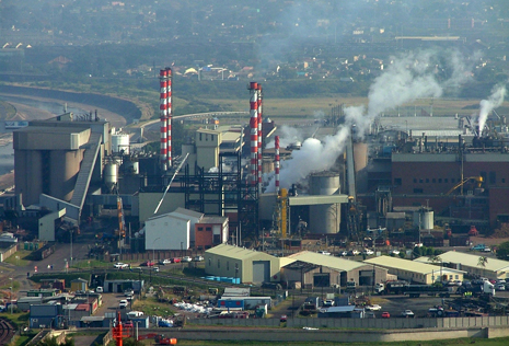 Durbanin teollisuusaluetta Etelä-Afrikassa. Kuva: Matti Nummelin