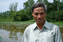 Landbrukare Dong Thu Chien, Phong Thu, Vietnam. Foto: Marja-Leena Kultanen