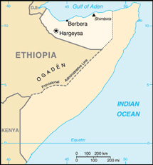 Somalimaan kartta