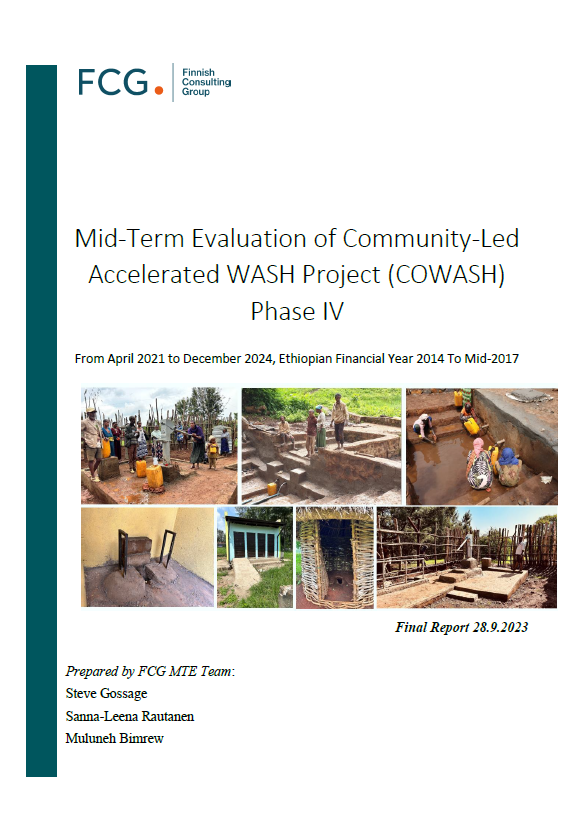 Report cover with multiple water-related photos.