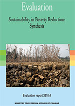 Evaluation Report 2010:4: The Sustainability Dimension in Addressing Poverty Reduction: Synthesis of Evaluations kansi